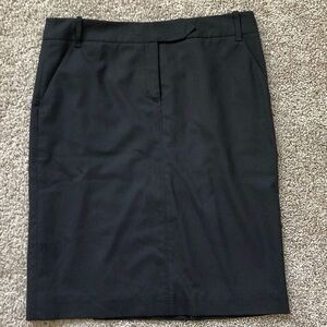 Max Studio Wool Double Vent Hem Quiet Luxury Office Siren Minimalist Skirt sz 4